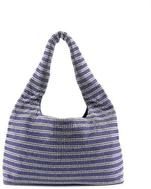 Kara Crystal-Embellished Tote Bag - Blue