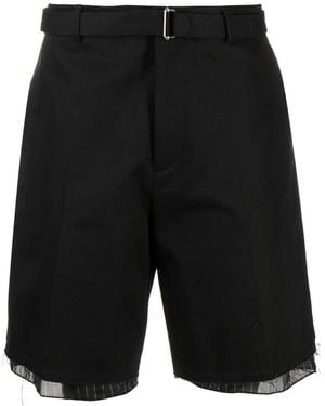Lanvin Bermudas Mit Kontrastdetail - Schwarz