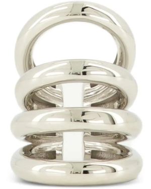 Rabanne Punk Earrings - White
