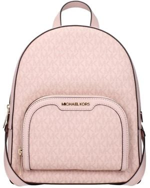 Michael Kors Logo-Print Backpack - Pink