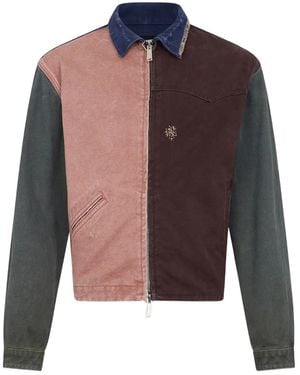 DSquared² Re-Worked Kaban Colour Block Jacket - Blue