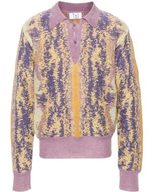 Winnie NY Sweatshirt Aus Intarsienstrick - Pink
