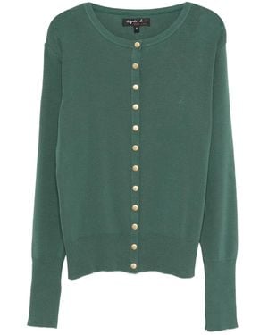 agnès b. Snapy Cardigan - Green