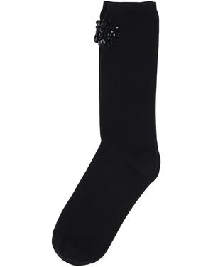 Simone Rocha Beaded Socks - Black