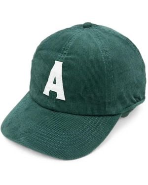 Autry Corduroy Logo-Patch Baseball Cap - Green