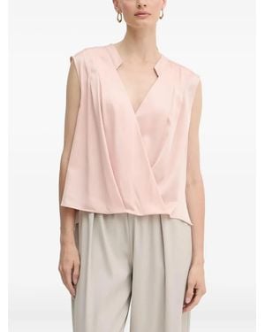 BOSS Sleeveless Wrap Top - Pink