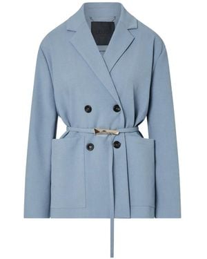 Liu Jo Unstructured Mélange Jacket - Blue