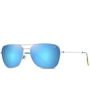 Maui Jim Na'Auao Pilot-Frame Sunglasses - Blue