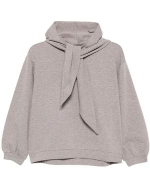 Yerse Sudadera Con Capucha Y Detalle De Lazo - Gris