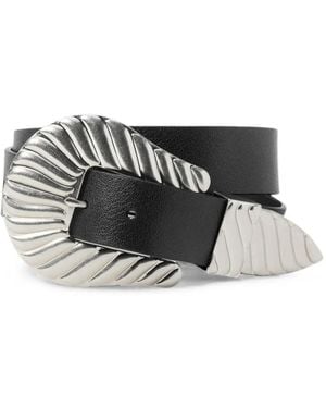 The Great X Stetson Engraved-Buckle Belt - Black