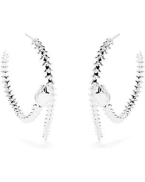 Shaun Leane Serpent Trace Hoop Earrings - White