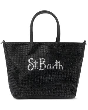 MC2 Saint Barth Strass Rhinestone-embellished Mini Bag - Black