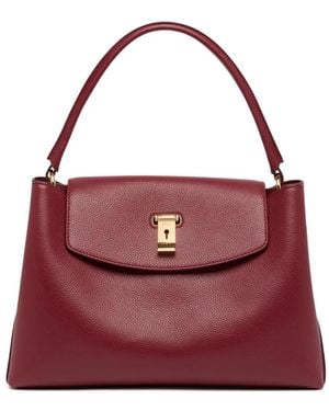 Bally Lock Me Handbag - Red