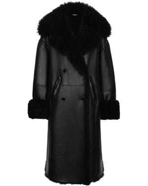 Dolce & Gabbana ワイドラペル コート - ブラック
