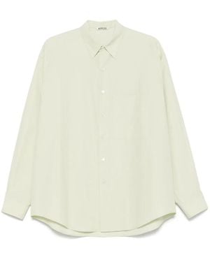 AURALEE Washed-Finx Twill Shirt - White