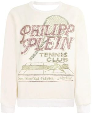 Philipp Plein Tennis Club Sweatshirt - White