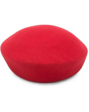LAVI COUTURE Amelia Felt Beret - Red
