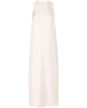 Loulou de Saison Paloma Twisted Back Midi Dress - White