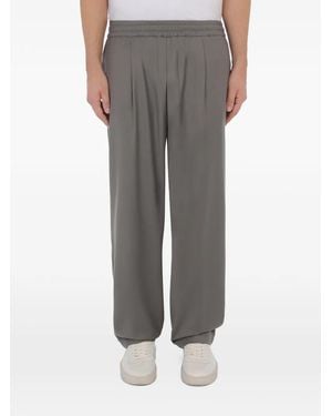 Dondup Ryan Pleated Elasticated-Waist Pants - Gray