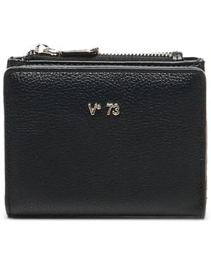 V73 Cartera Con Logo Con Letras - Negro