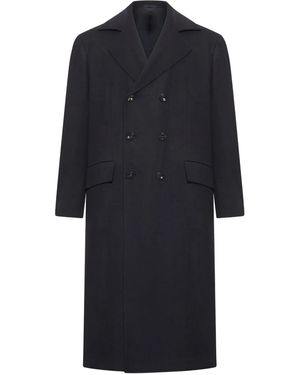 Kiton Buttoned Double-Breasted Coat - Blue