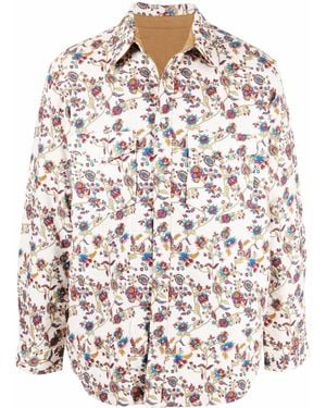 Isabel Marant Floral-Print Cotton Shirt Jacket - Multicolor
