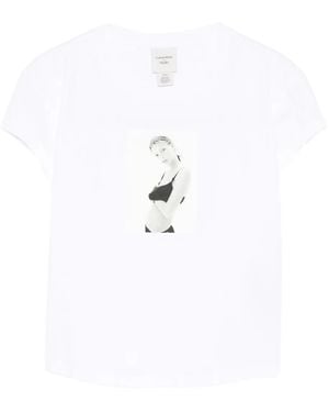 Calvin Klein Graphic-Print T-Shirt - White