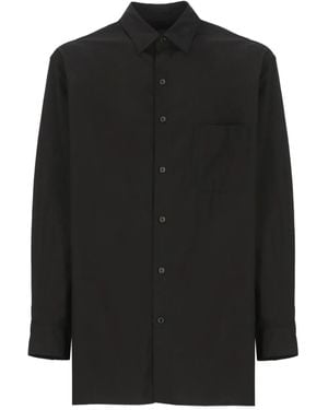 Yohji Yamamoto ポケット ロングスリーブシャツ - ブラック