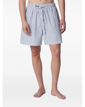 Tekla Pantalones Cortos De Pijama Skagen A Rayas - Azul