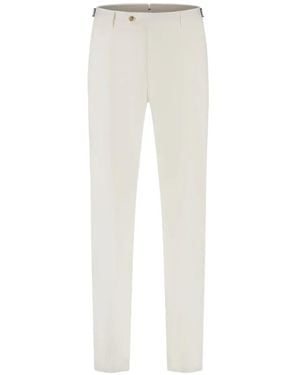 Berwich Buckle Tailored Trousers - White