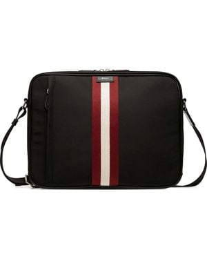 Bally Aktetas Met Streepdetail - Zwart