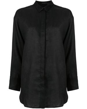Lenny Niemeyer Long-Sleeve Concealed-Fastening Shirt - Black