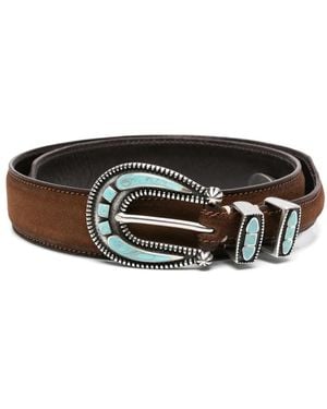 Alberto Luti Suede Belt - Black