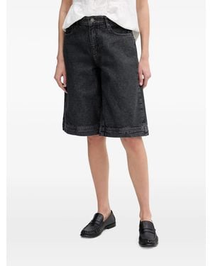 INTROPIA Babette Wide-Leg Shorts - Black