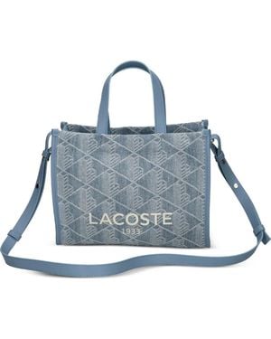 Lacoste Small Heritage Tote Bag - Blue
