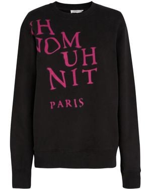 ih nom uh nit Sweatshirt mit Logo-Print - Schwarz