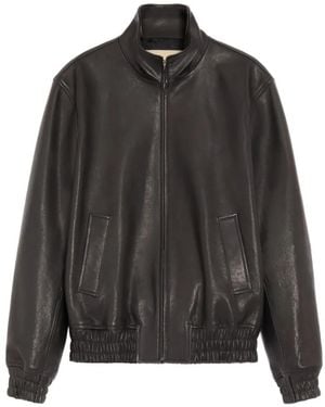 Valentino Garavani Klassische Lederjacke - Schwarz