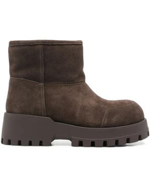 SERGIO MORETTI FIRENZE Chunky-Sole Ankle Boots - Brown