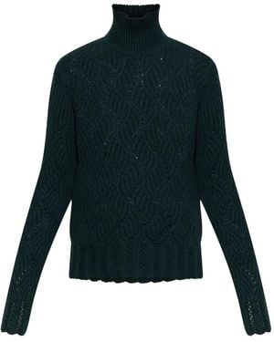 Etro Cashmere High-Neck Jumper - Blue