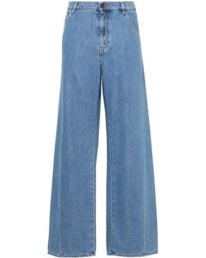DARKPARK Iris Mid-Rise Wide-Leg Jeans - Blue