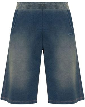 DIESEL Distressed-Finish Shorts - Blue