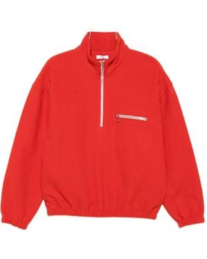 Rier Pullover mit Reißverschluss - Rot