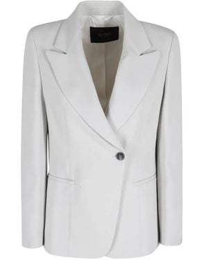 Seventy Single-Breasted Buttoned Blazer - Gray