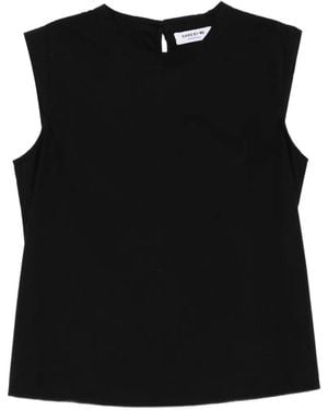 Care By Me Laura Leaf Top - Black