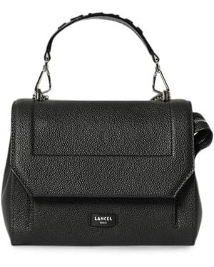 Lancel Ninon Grained Leather Shoulder Bag - Black