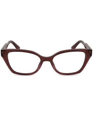 Lacoste Brille Mit Cat-Eye-Gestell - Rot