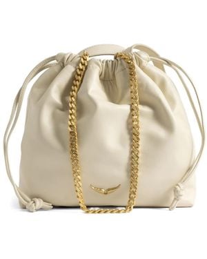 Zadig & Voltaire Sac À Main À Détail De Chaîne - Métallisé