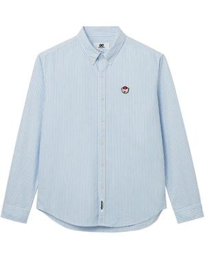 Chocoolate Striped Button Shirt - Blue