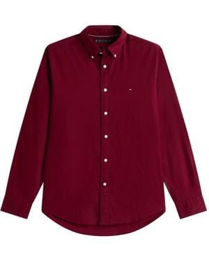 Tommy Hilfiger ボタン ロングスリーブシャツ - レッド