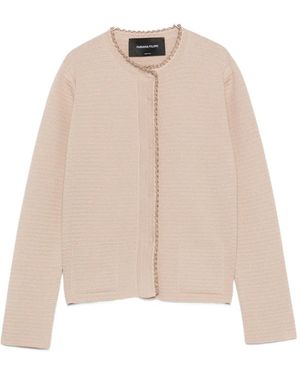 Fabiana Filippi Textured Cardigan - Natural